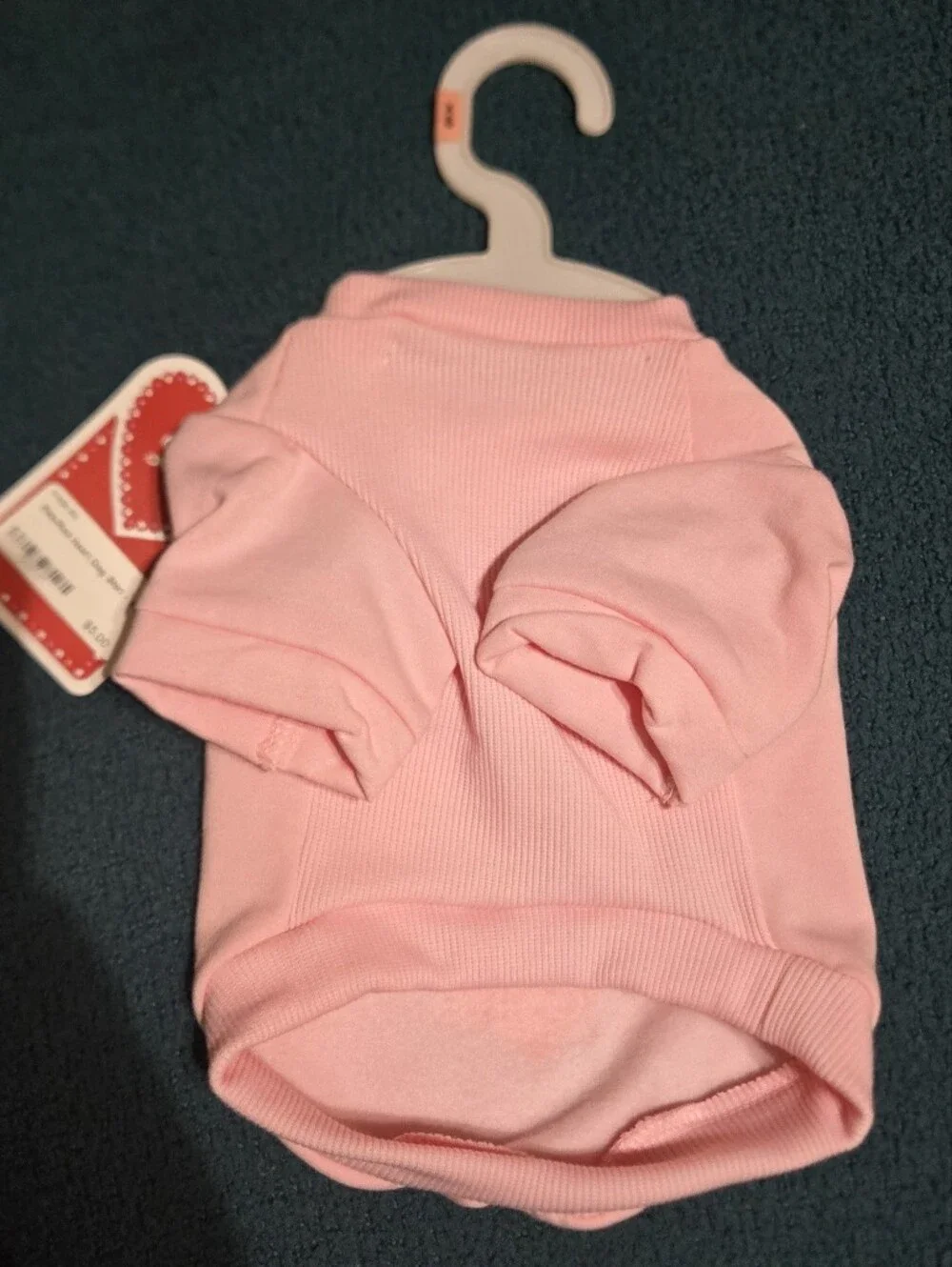 Pink Flower Heart Shirt For Dogs - XS
